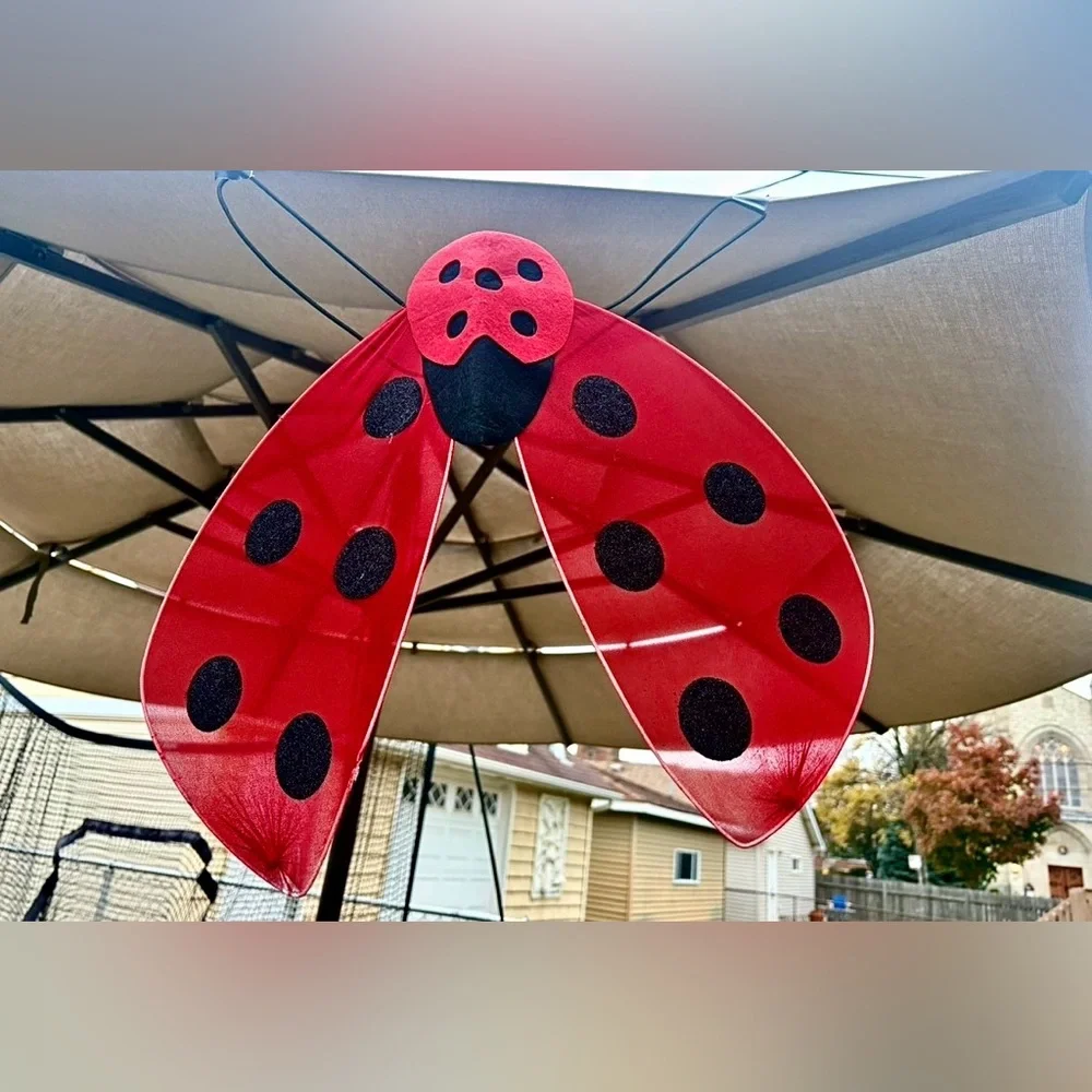 LADYBUG | Costume Set with Wings Headband and Wand | Kids or Adult Size OS